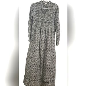 LAYLA Talitha maxi Dress in black and white print. Size small